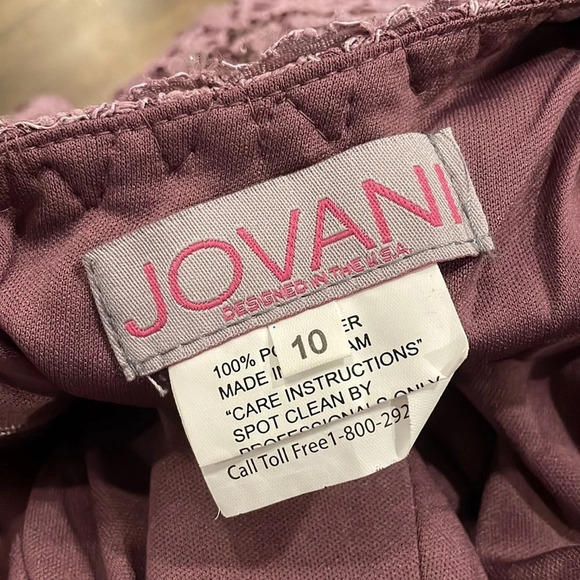 NWT JOVANI PROM Dress Style 58662 Color Mauve - Picture 2 of 12